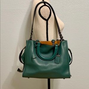 Coach 1941 Rogue Dark Turquoise with Whipstitch